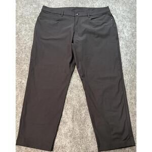 Men's Black Lululemon ABC Warpstreme 38x30 Pants Chinos